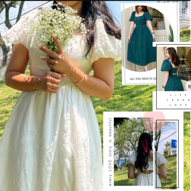 Min house bigsizebigsize đầm maxi nơ lưng d905