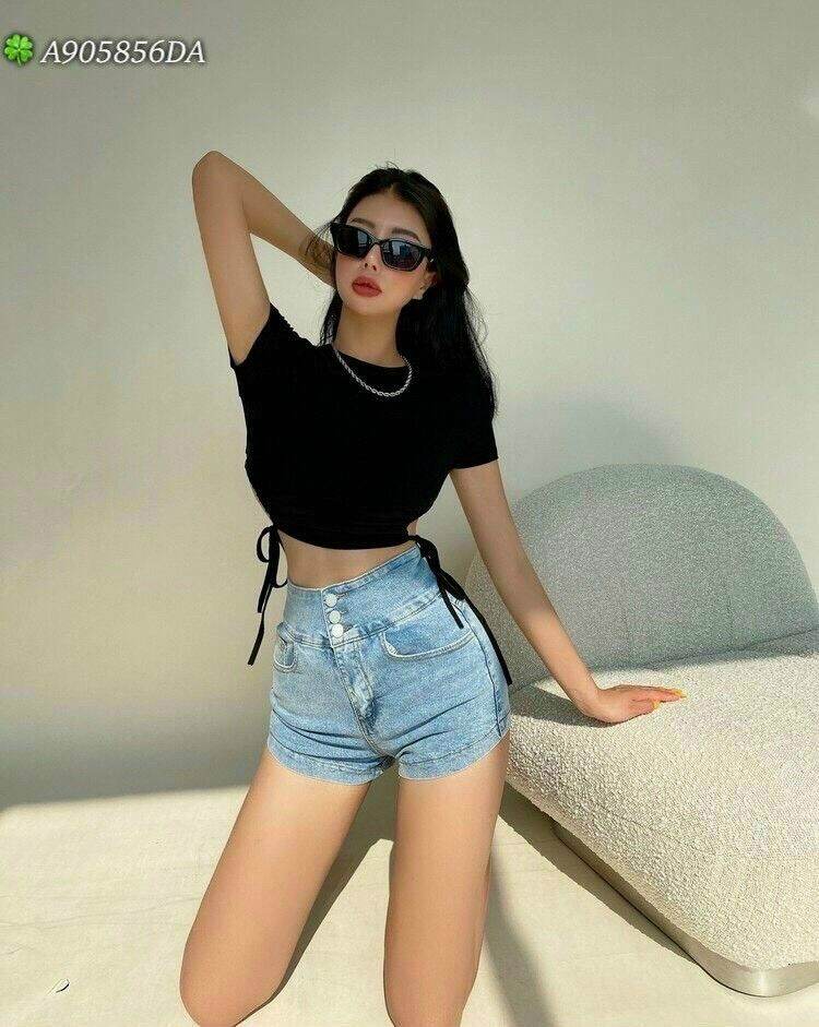 [HCM]áo croptop rút dây 2 bên hông