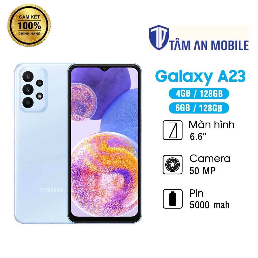 Điện thoại samsung galaxy a23 6gb/128gb - hàng chính hãng - mới 100%