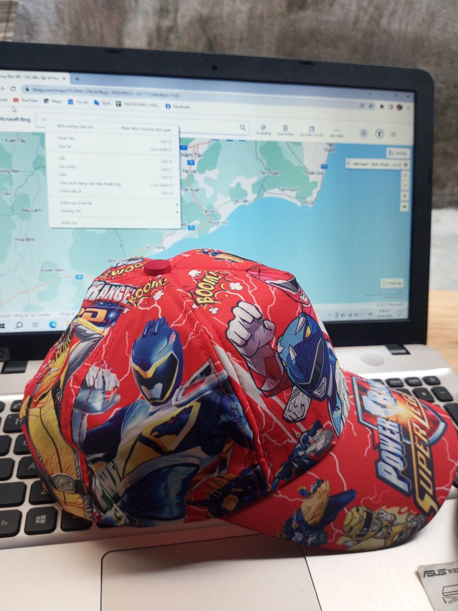 nón lưỡi trai in hình 3d, siêu nhân cho bé