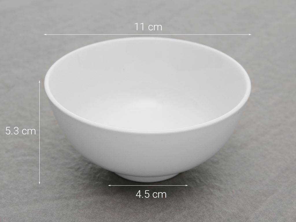 Bộ 10 Chén Ăn Cơm Trắng Trơn Hảo Cảnh - Hàng Cao Cấp