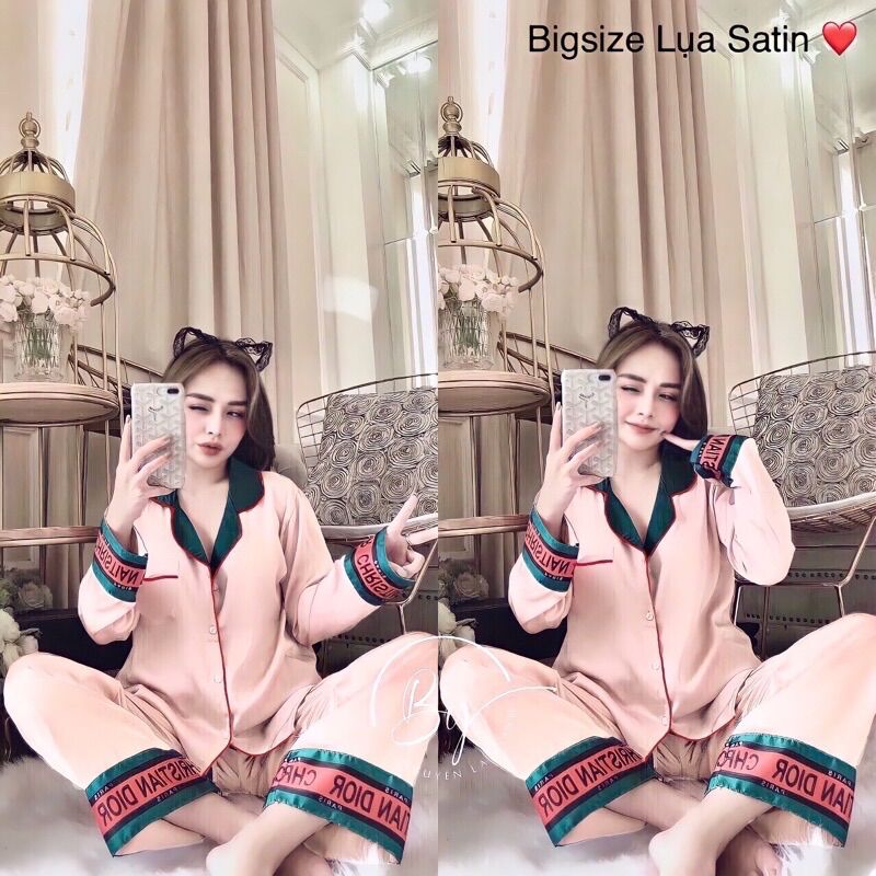 Bộ Satin Phối Bigsize Cao Cấp 55-72kg R