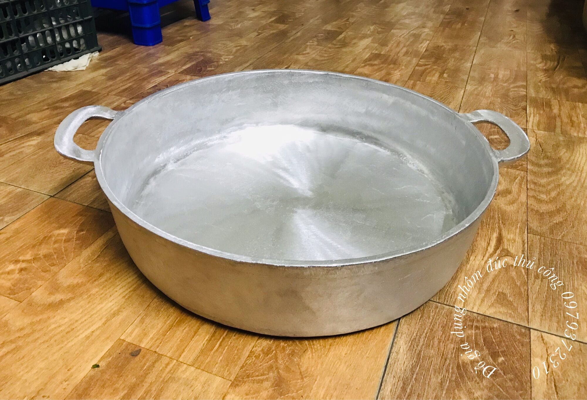 Chảo gang đúc đáy bằng cỡ lớn đk 50cm