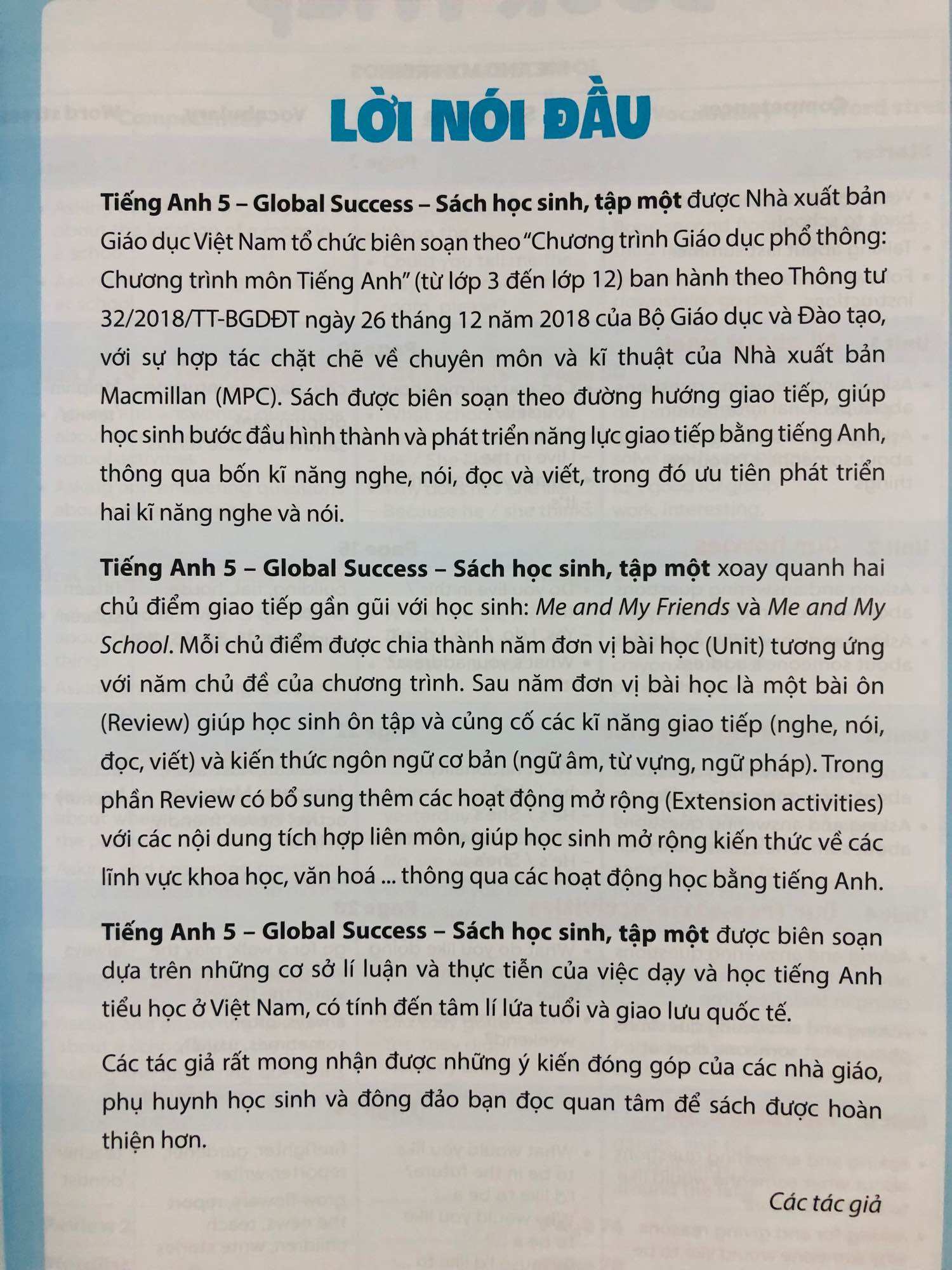 Tiếng Anh 5 (Global Success)
