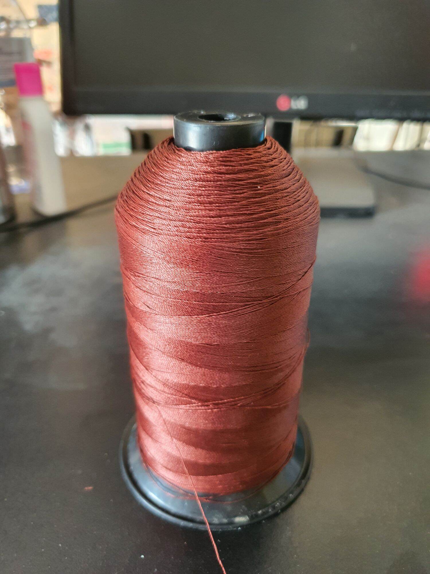Chỉ dù 1mm màu nâu cuộn 500m