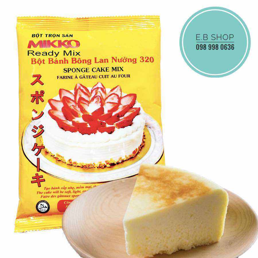 BỘT BÁNH BÔNG LAN NƯỚNG MIKKO TRỘN SẴN 200GR