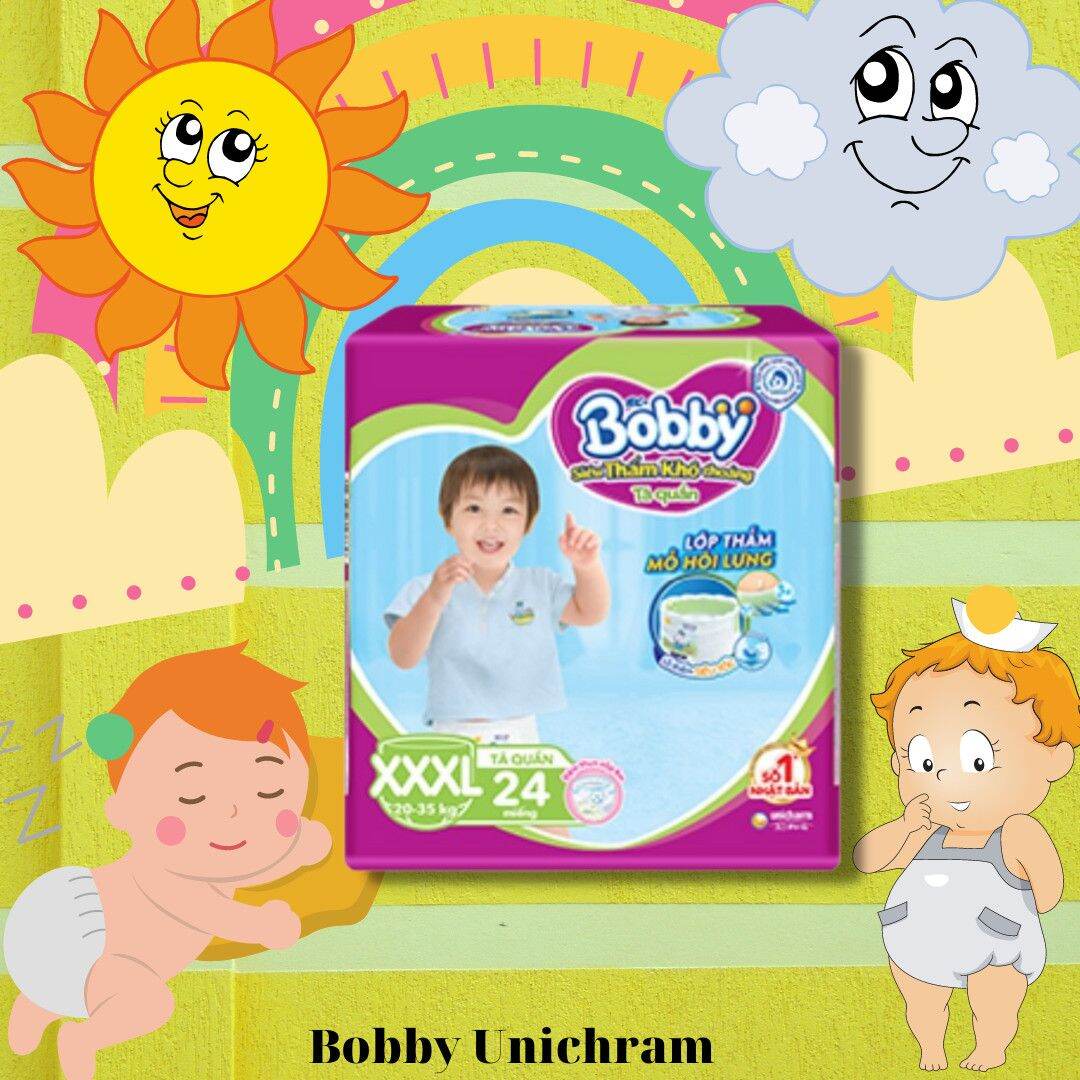 Tã/Bỉm Bobby quần đại xxxl24