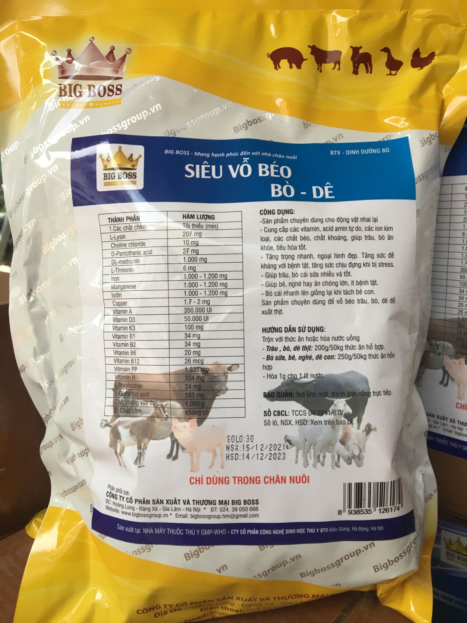 Siêu vỗ béo bò dê