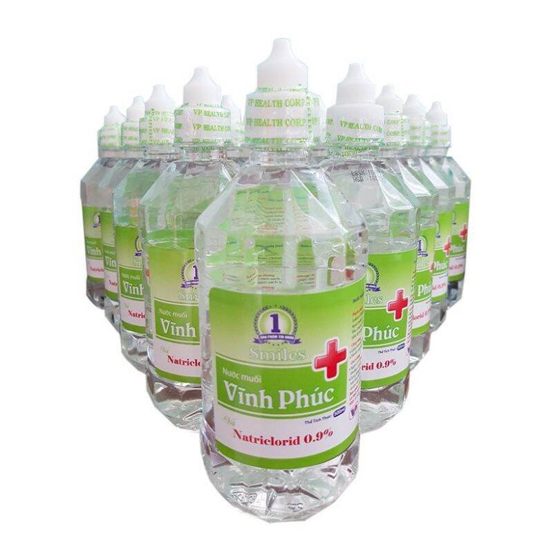 Nước muối sinh lý Vĩnh Phúc - chai 1 lít