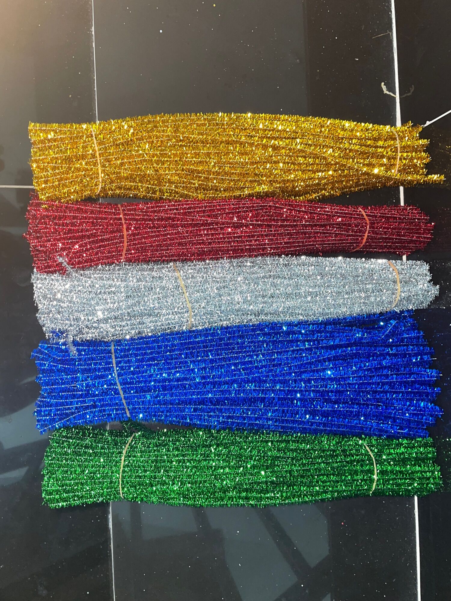 10 dây kẽm xù đủ màu