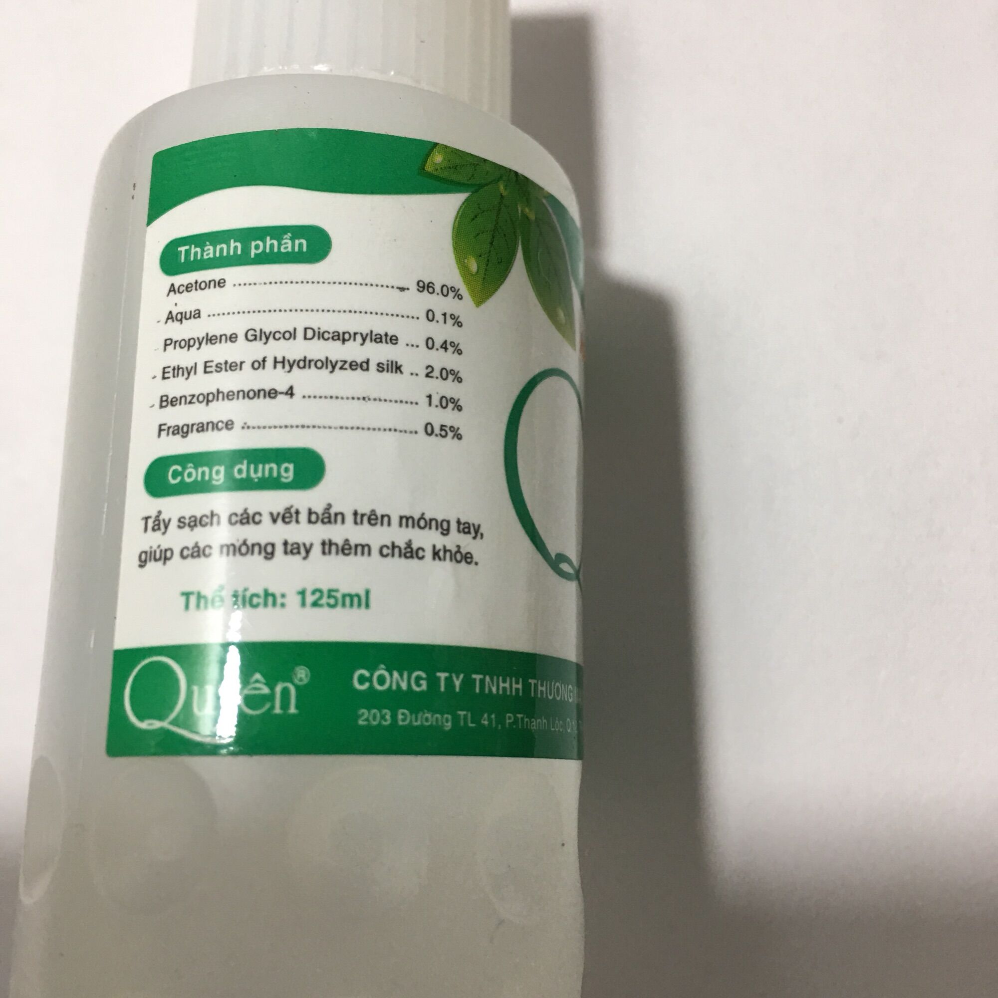 Nước rửa móng tay QUYÊN 125ml (nước chùi sơn)