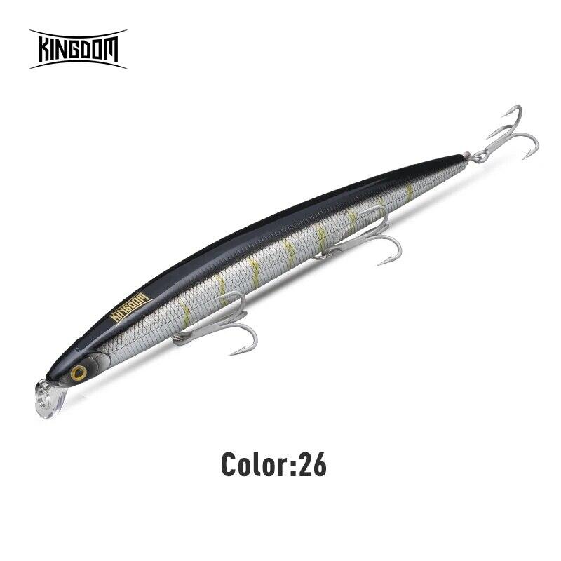 Kingdom Mồi Câu Cá Biển Mồi Câu Cá chậm nổi 18cm 29G 33g Mồi câu cá nhỏ mồi cứng nhân tạo lưỡi câu VMC dụng cụ câu cá