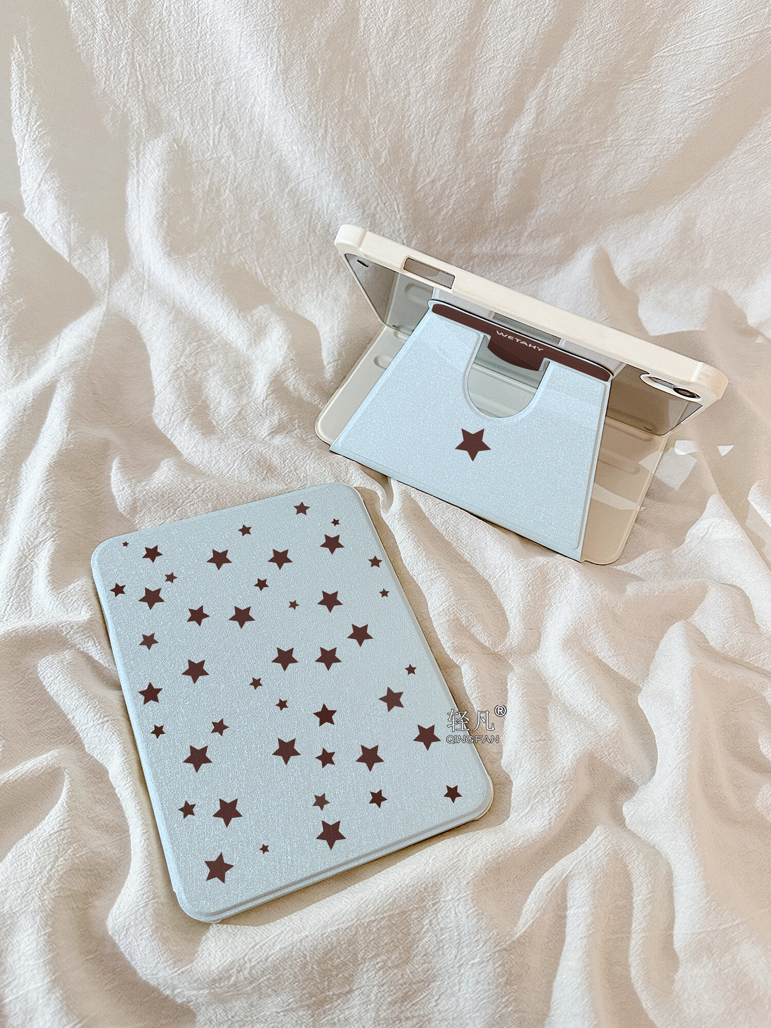 Cute Star Design Tablet Case 360 Degree Rotatable With Pen Slot