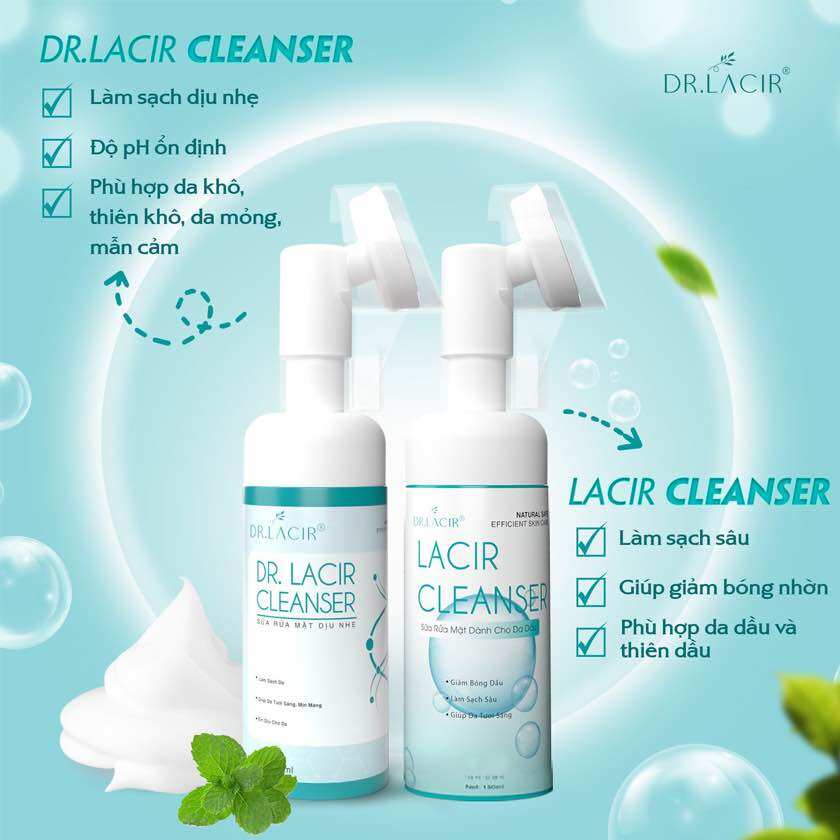 Sữa rửa mặt dr lacir
