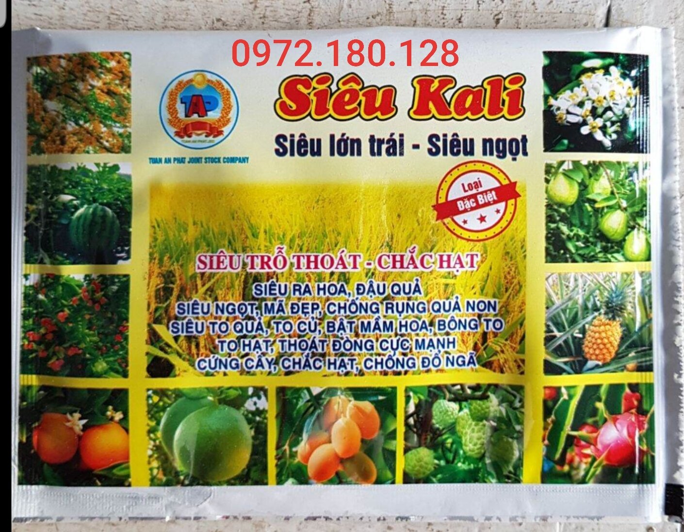Phân bón SIÊU KALI siêu lớn trái, siêu ngọt