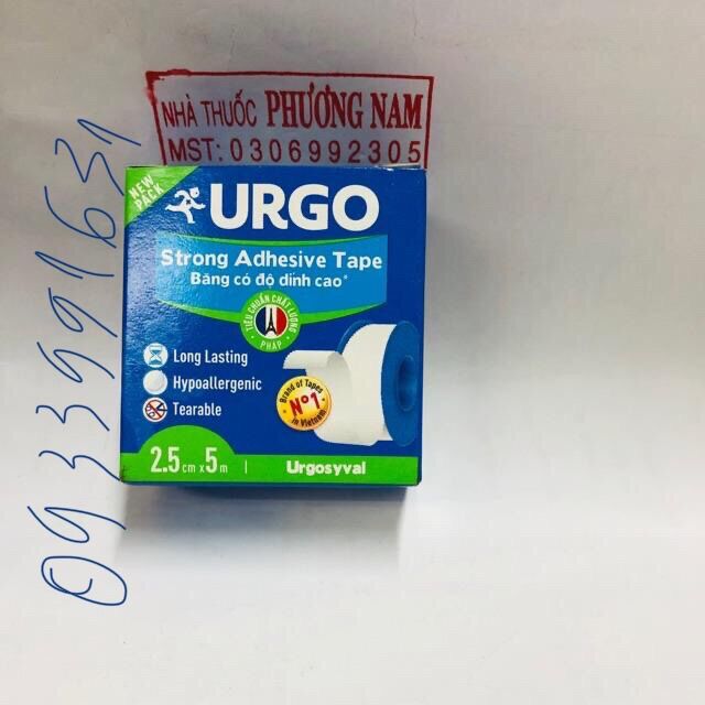 Băng keo lụa urgo 2,5*5m