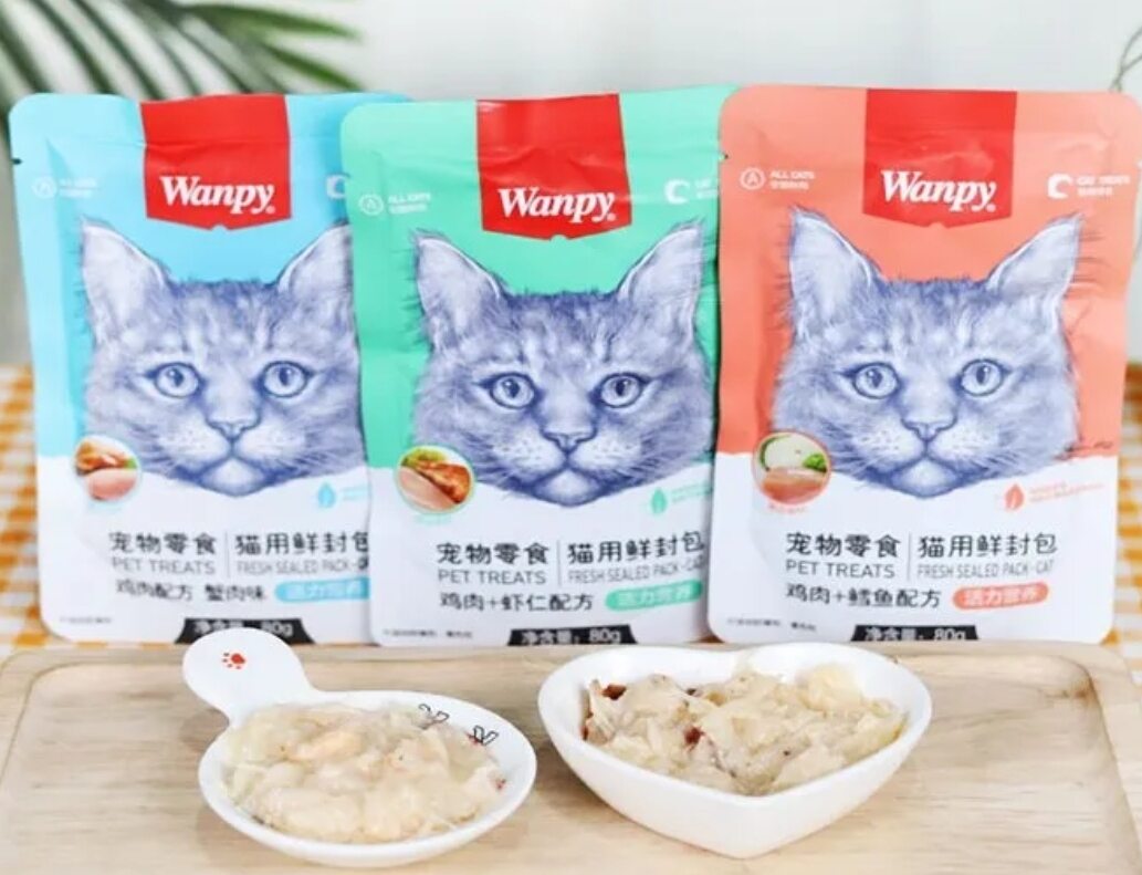 Pate Wanpy Dành Cho Mèo Mọi Lứa Tuổi - Túi 80G
