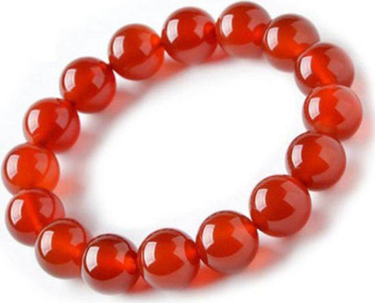 Vòng tay phong thủy đá thạch anh đỏ 10mm