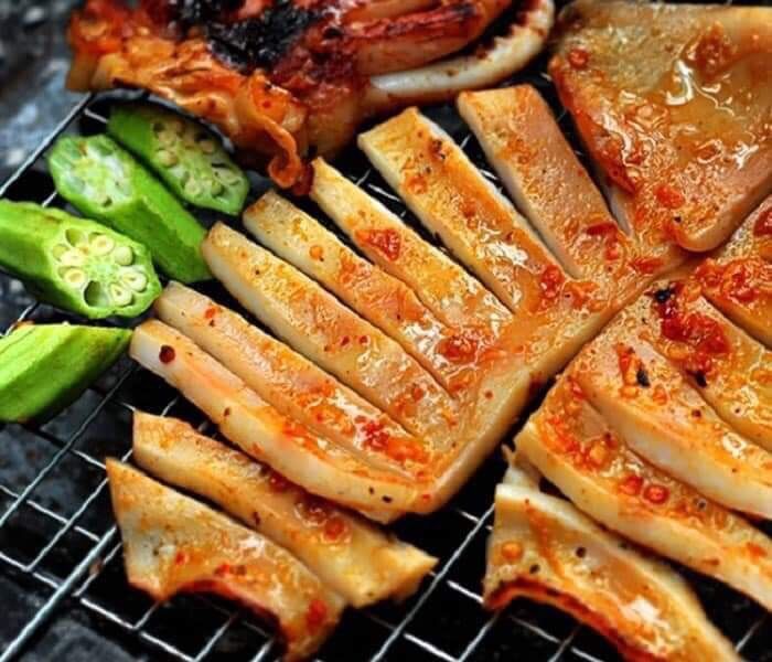 Mực 1 nắng Cô Tô