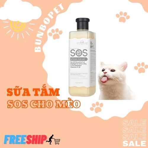 Sữa tắm sos dành cho mèo