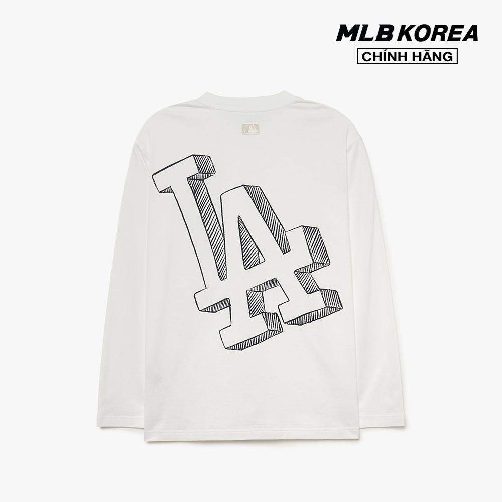 MLB - Áo thun unisex cổ tròn tay dài Basic Mega Logo 3ATSB0334-07WHS