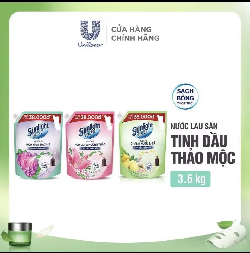 Nước Lau Sàn Sunlight túi
