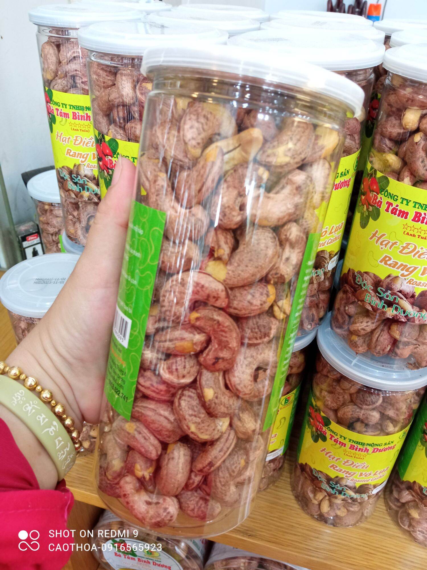 Hạt điều Bà Tám Bình Dương dạng pet 500gr