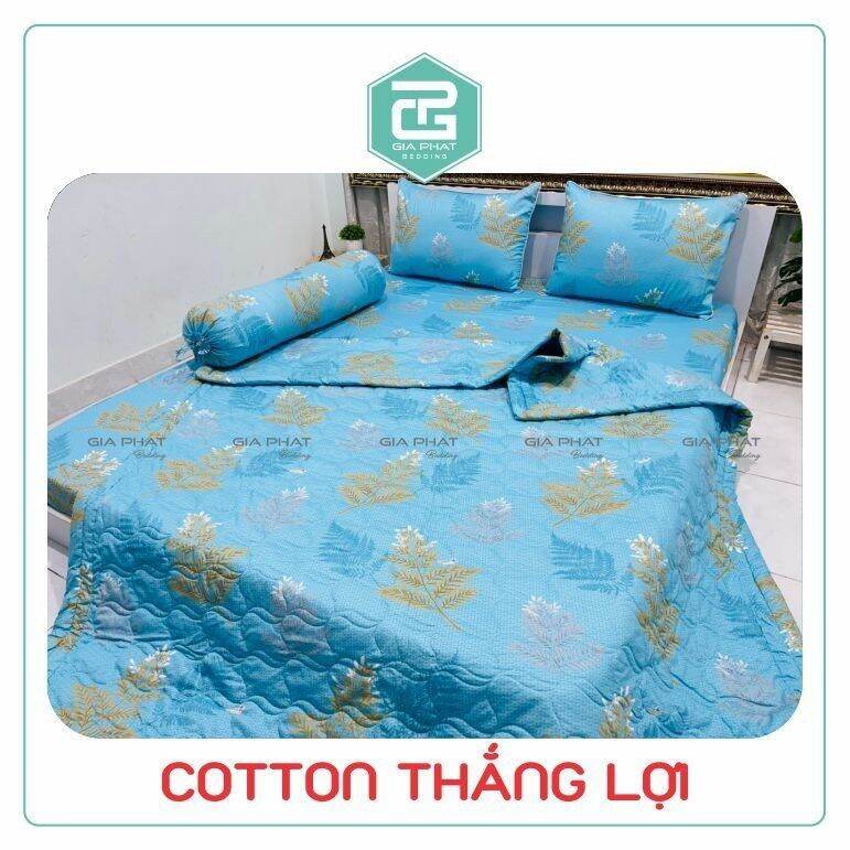 Ga giường, drap lẻ 100% cotton thắng lợi 1m8 x 2m cho nệm cao 17-25cm