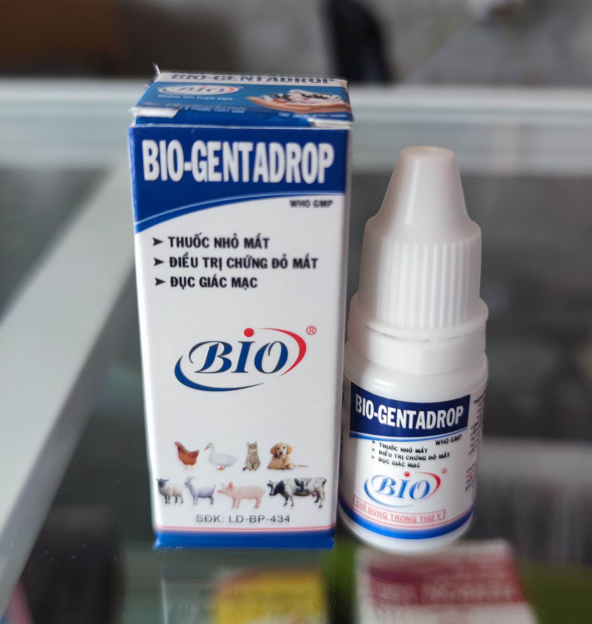 Thuốc nhỏ mắt Bio gentadrop 10ml cho thú cưng