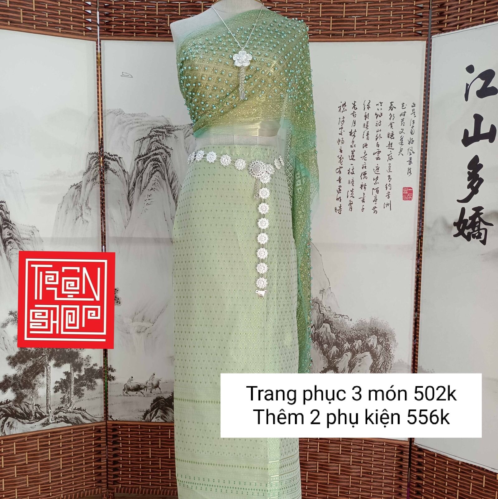 Set trang phục Thái Lan 5 món hàng new