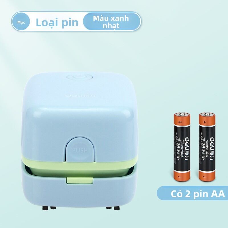 deli | Máy Hút Bụi Bàn Tự Động Thu Gom Viên Gỗ Dùng Cho Học Sinh