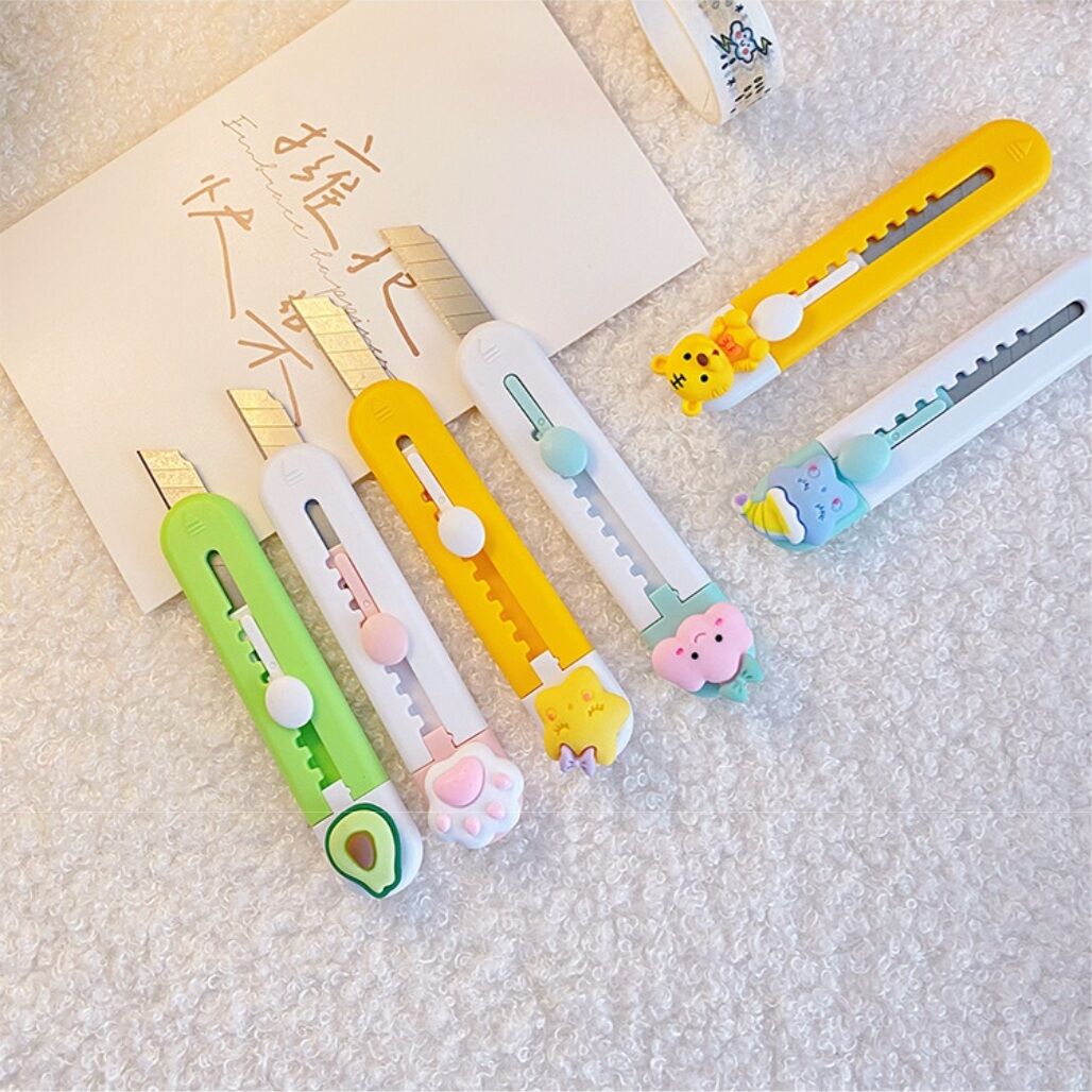 Dao Rọc Giấy Mini Gắn Icon Dễ Thương Bear.House