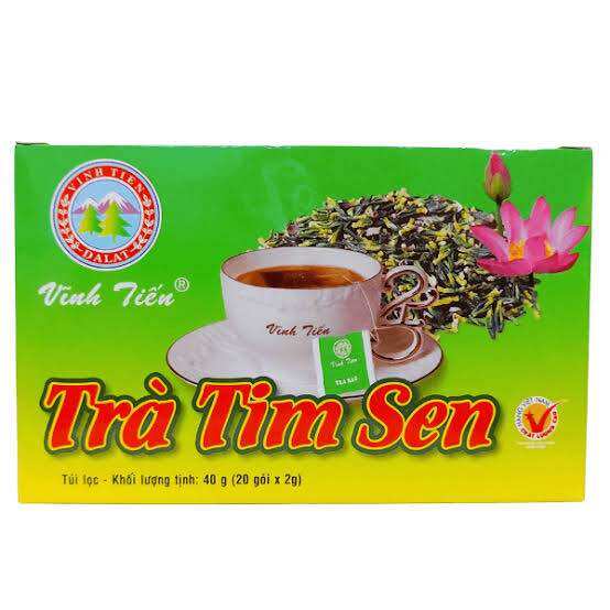 Vinh Tien Lotus Heart Tea Vinh Tien Lotus Heart Tea Helps Calm the Mind, Cool the Liver, and Help Clear the Body's Heat.