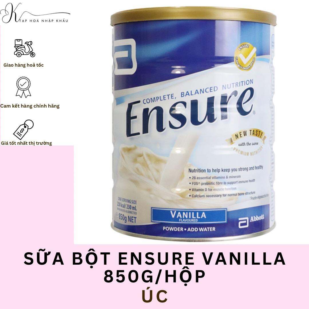 SỮA BỘT ENSURE ÚC 850G HƯƠNG VANI