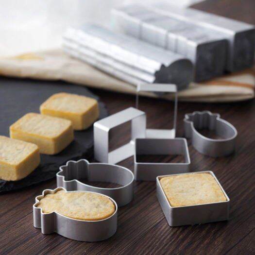 Set 10 khuôn nhôm làm bánh Dứa ,cắt bánh quy ,bánh mì