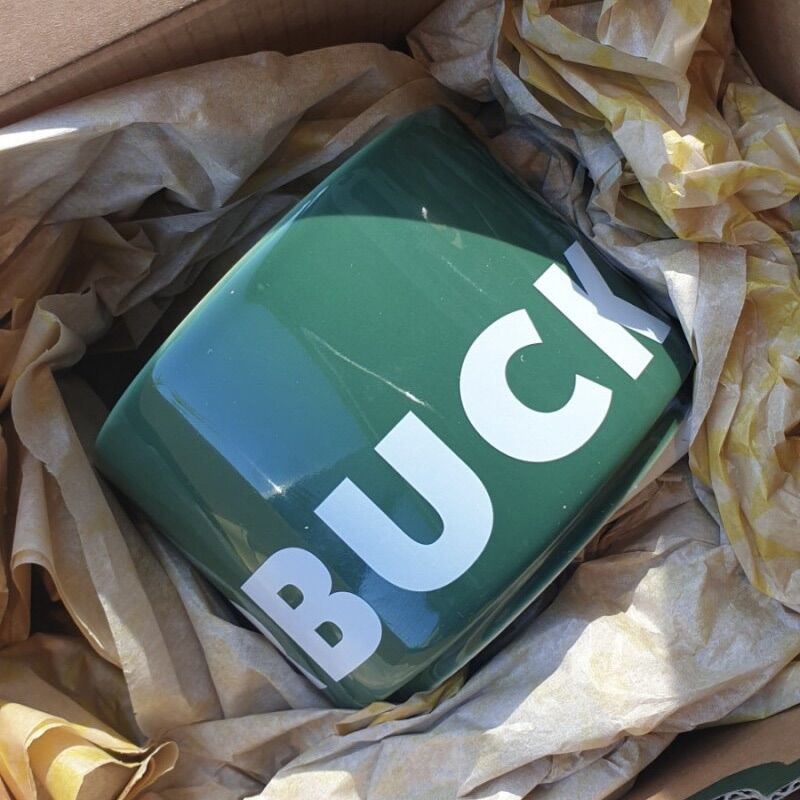 [STARBUCKS KOREA] - CỐC SỨ SB CORE NEW GREEN 2022 WORDMARK SQUARE MUG 8oz