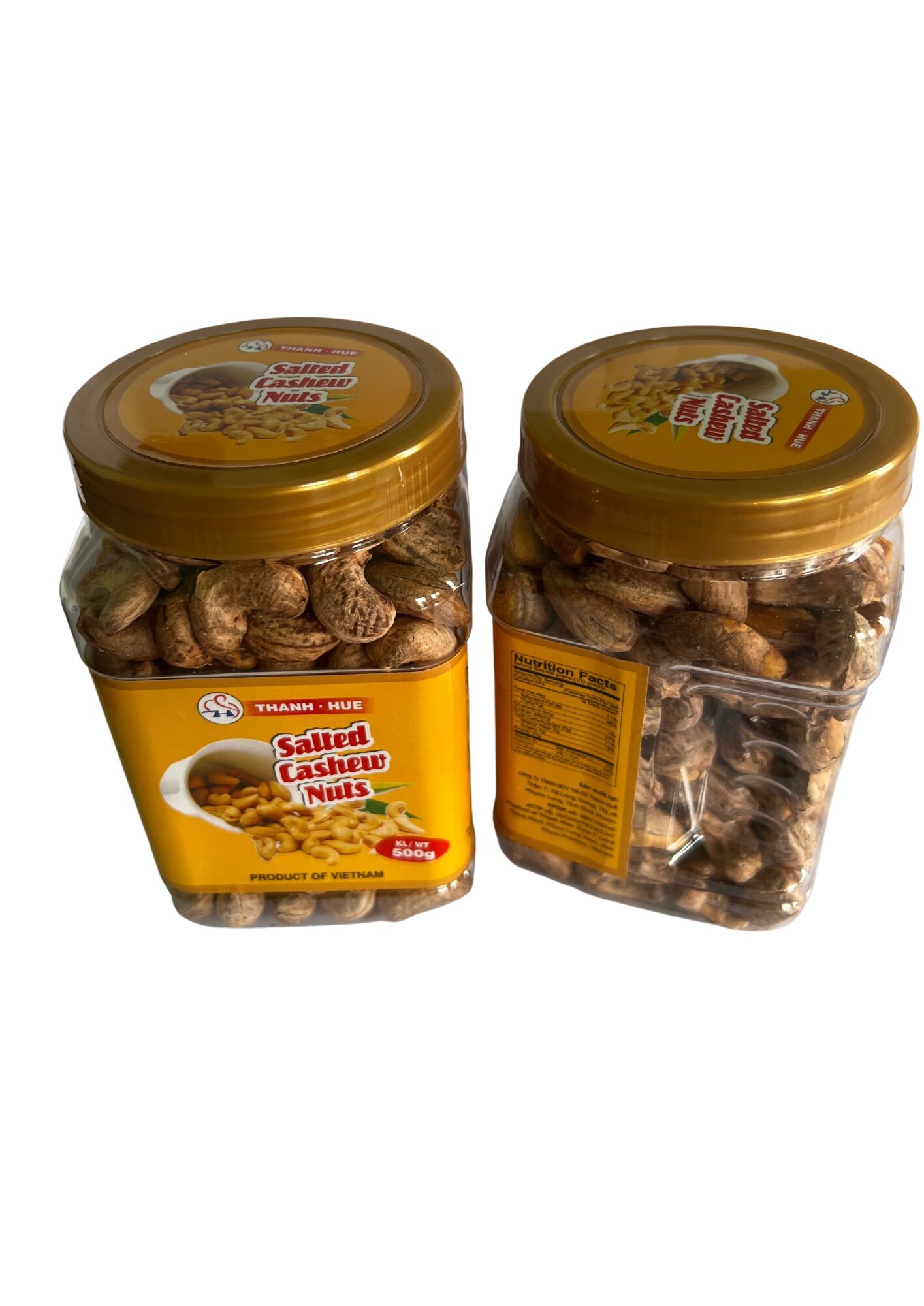 Hũ 500gr hạt điều rang muối Bình Phước