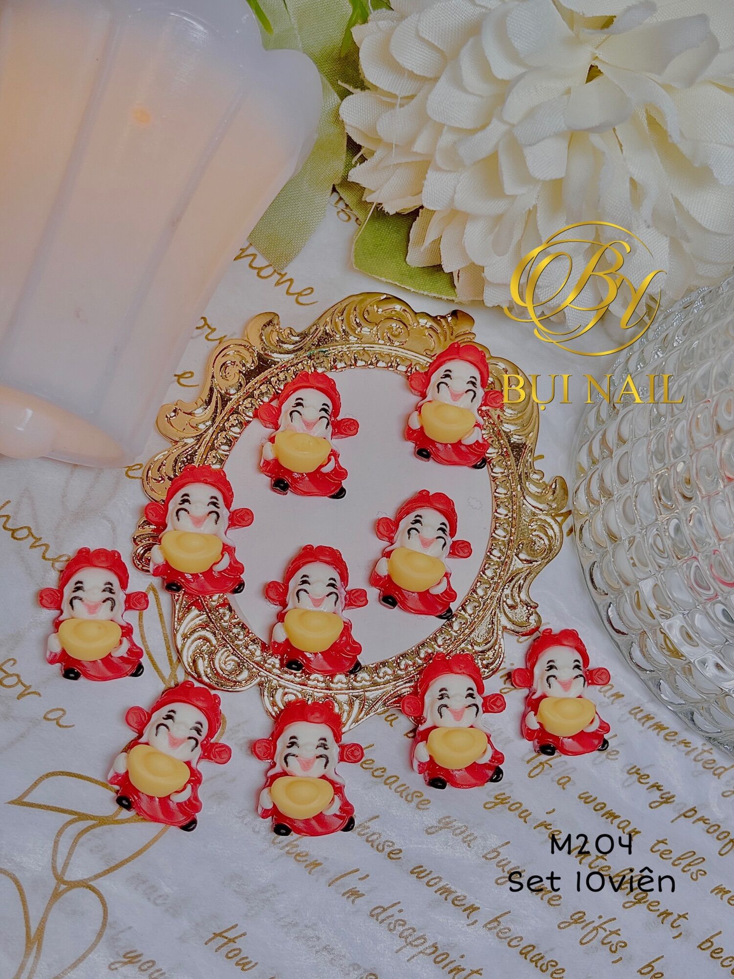 CHARM THẦN TÀI TẾT M204 set 10viên