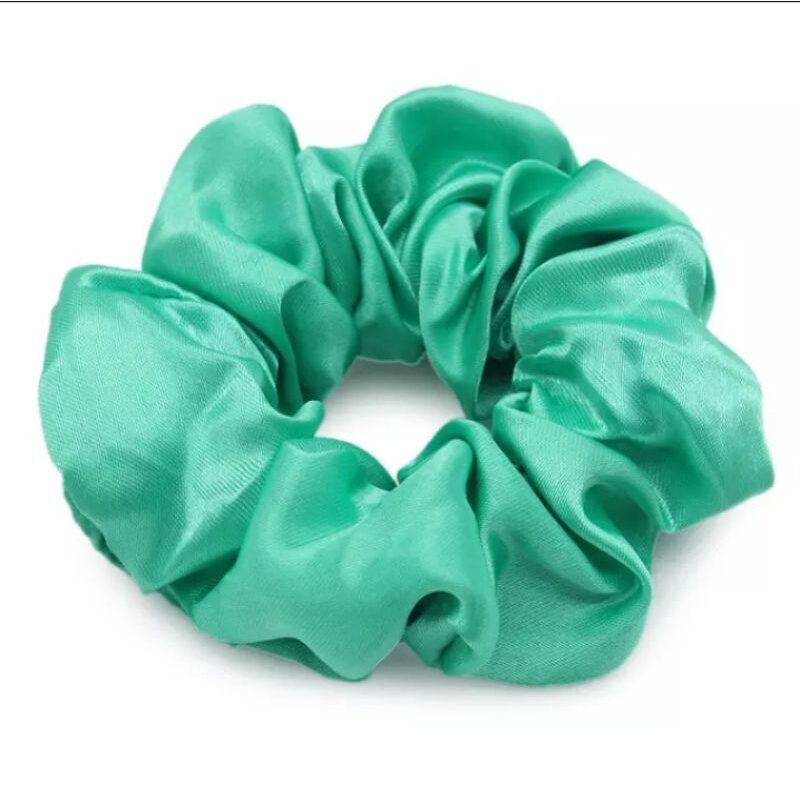 Scrunchies phi bóng cột tóc vải lụa satin sang chảnh