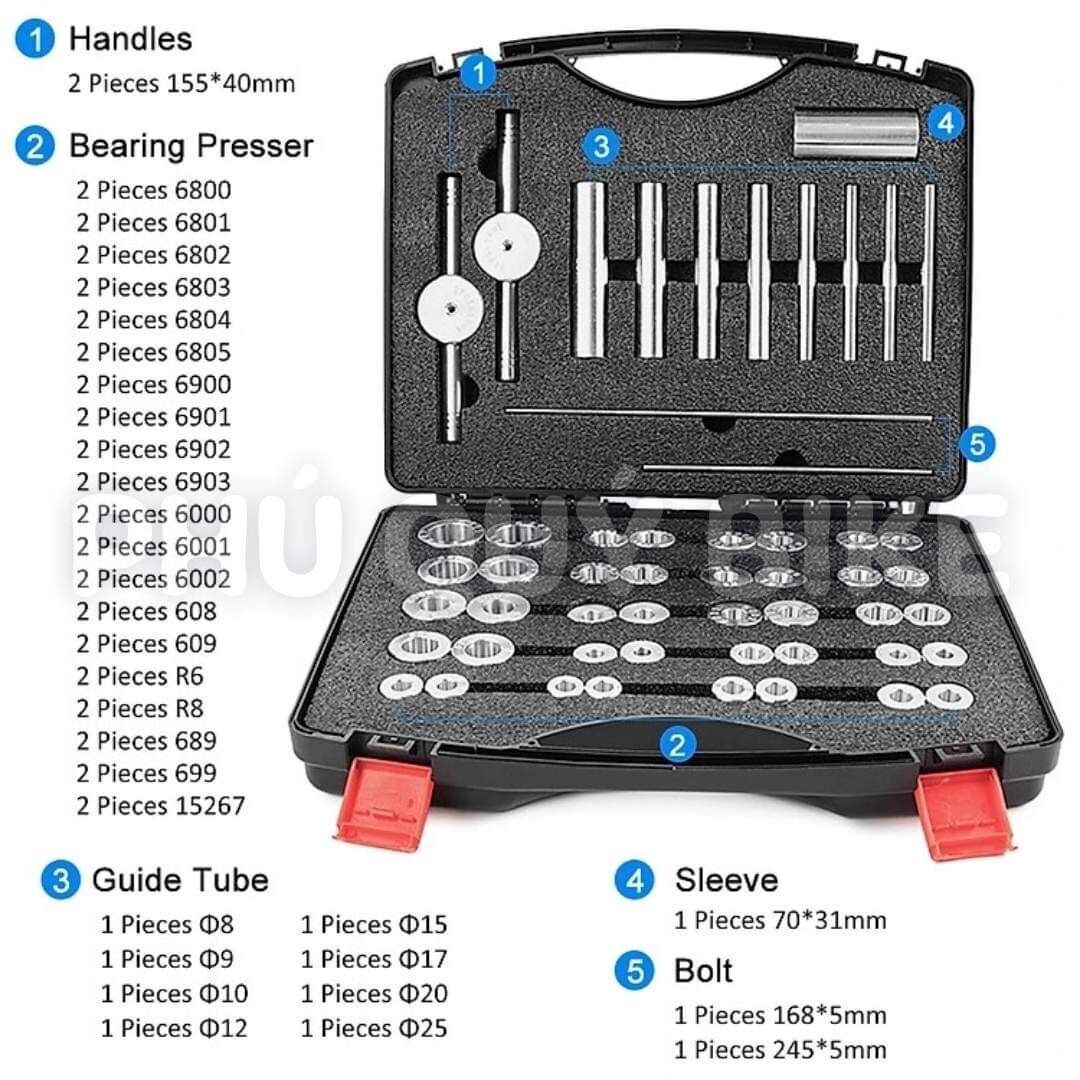 Bộ Tool Ép Vòng Bi Bạc Đạn Đùm Xe Đạp TPR48