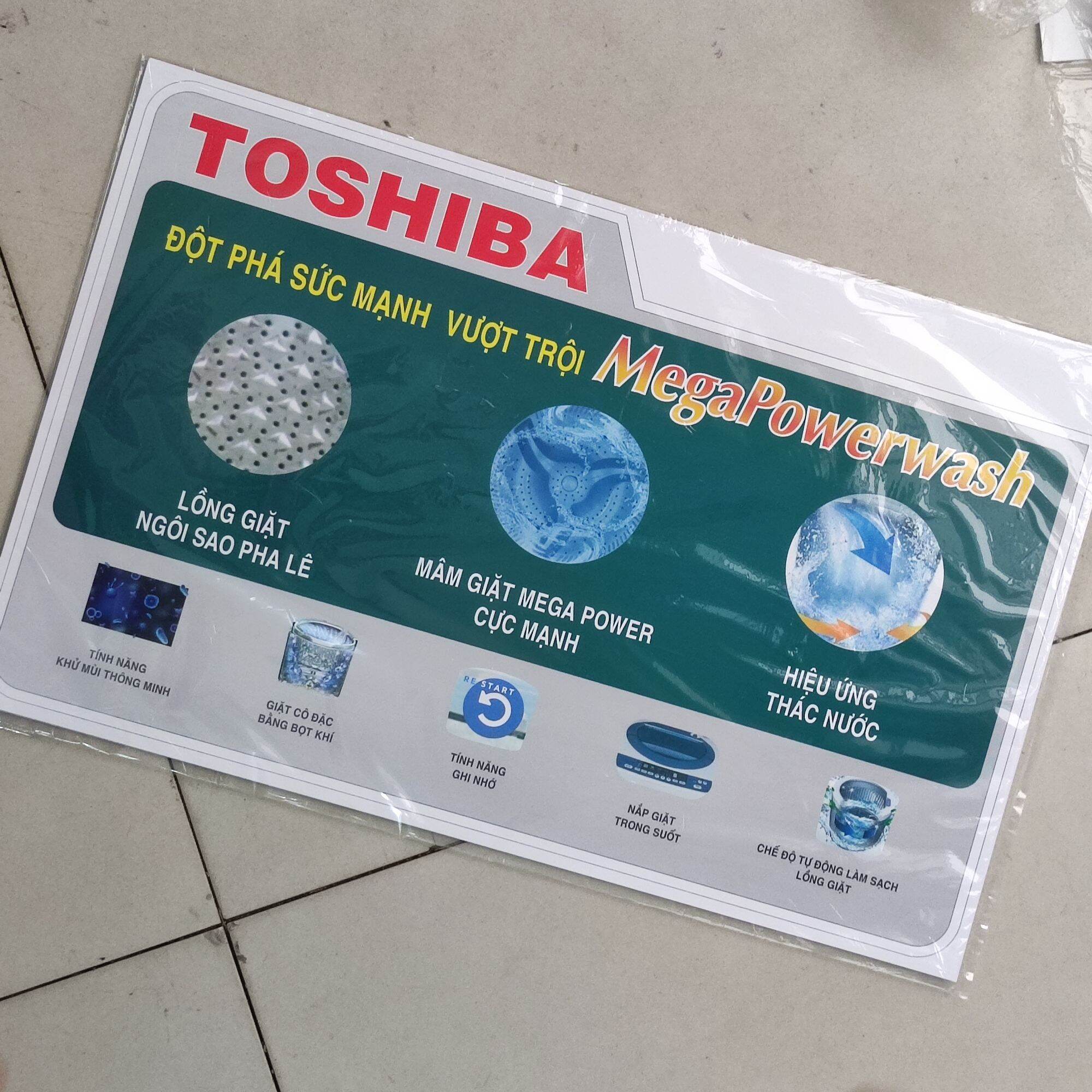 tem dán máy giặt Toshiba