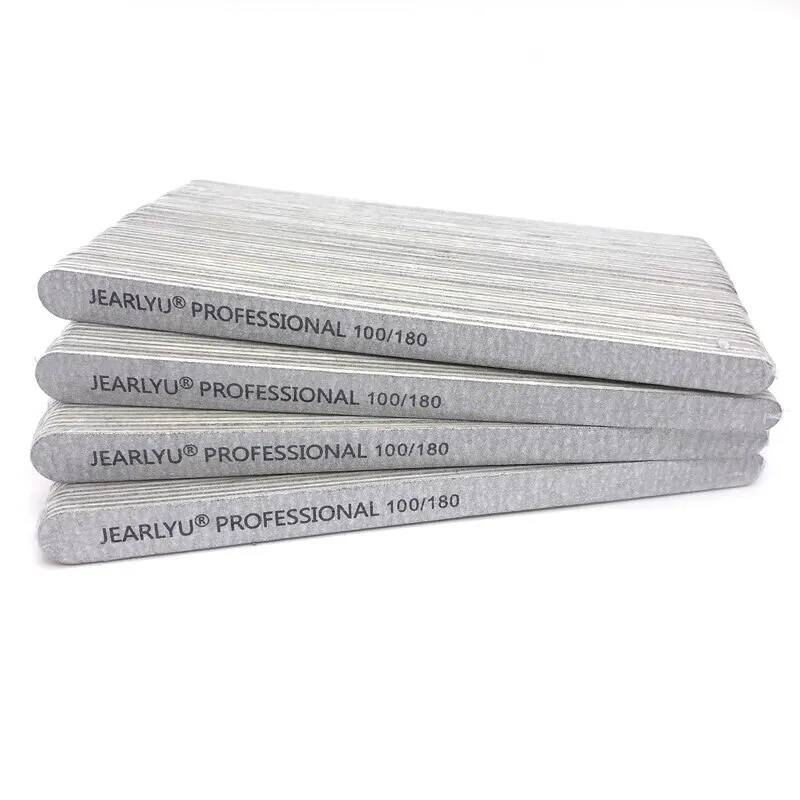 Chuyên nghiệp bằng gỗ dũa móng tay 200 mini giấy nhám đệm màu xám 100/180/240 kích thước 160.15cm bán buôn làm móng tay chân dụng cụ đánh bóng
