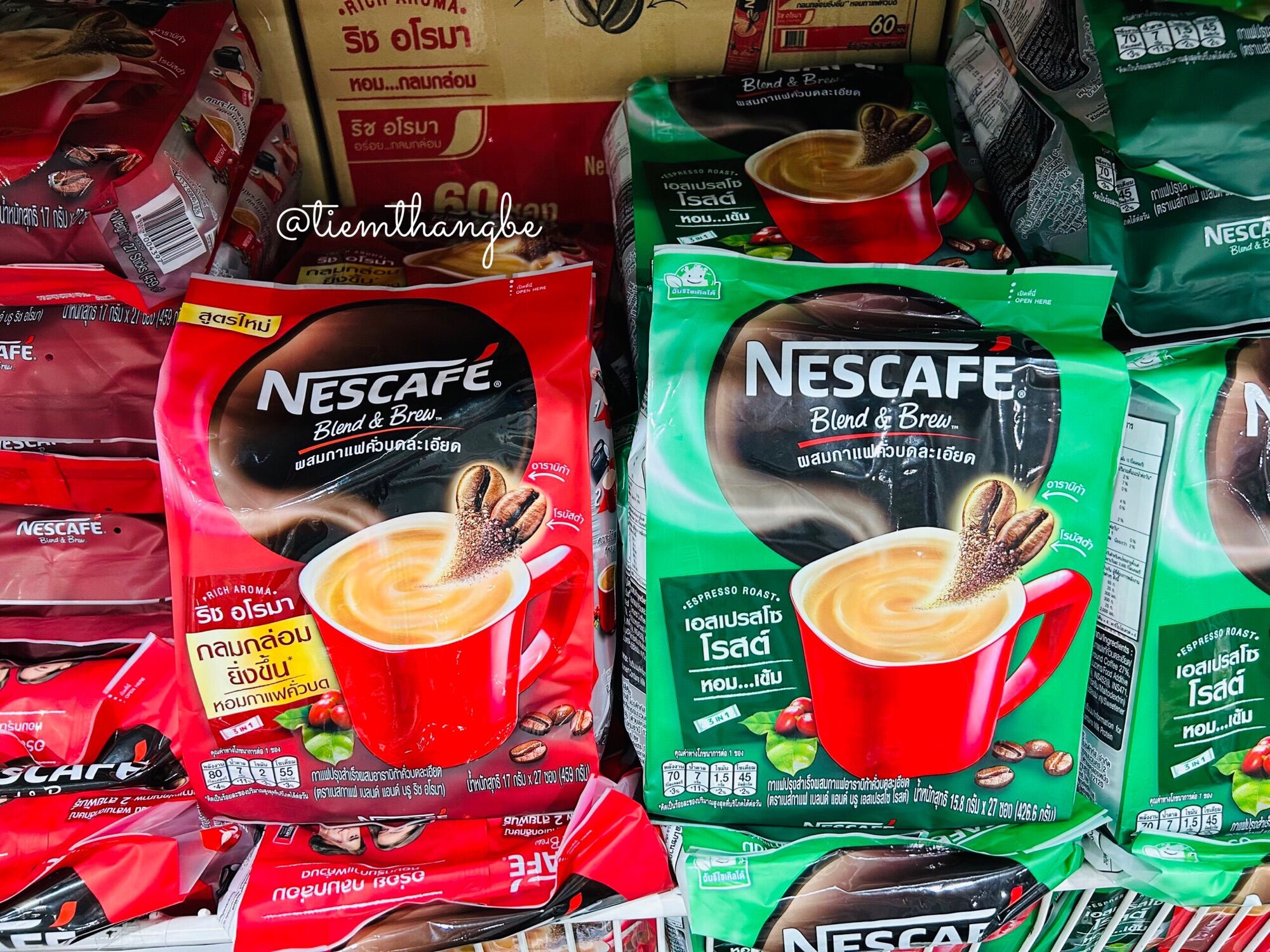 Cafe sữa nescafe blend & brew cực thơm bịch 27 gói nhỏ