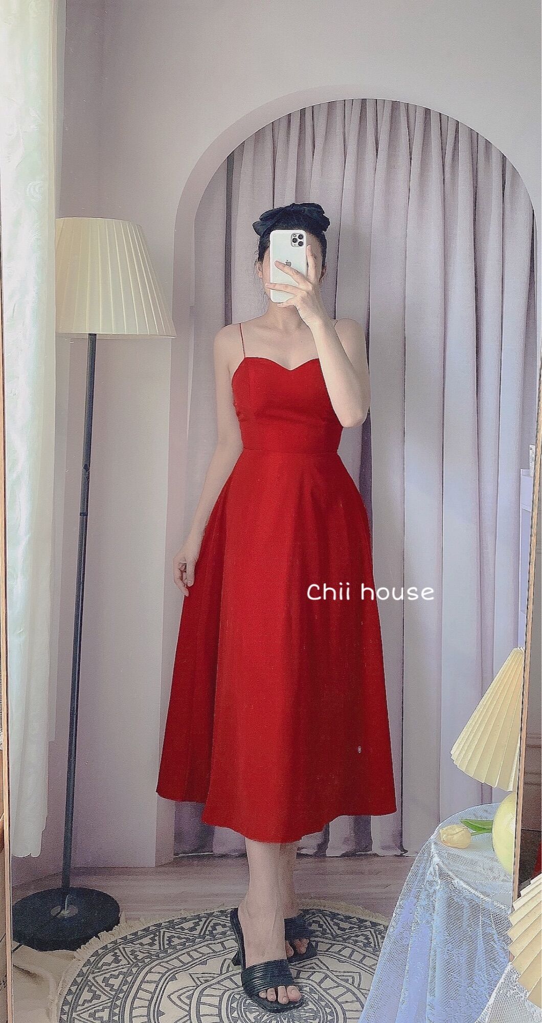 [HCM]MAXI ĐỎ 2 DÂY CHÉO LƯNG