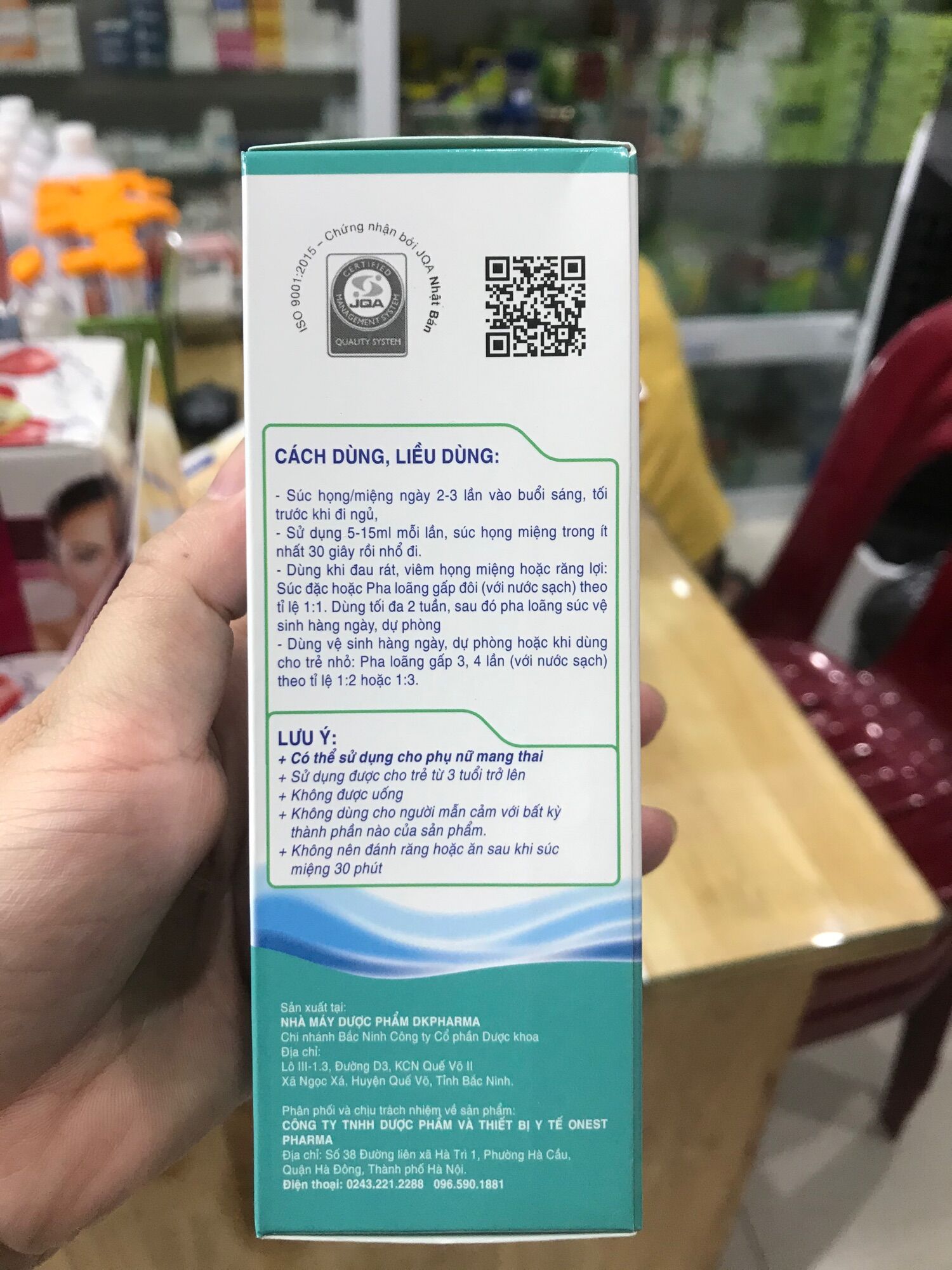 Nước súc miệng HOMAZ CHAI 150ml