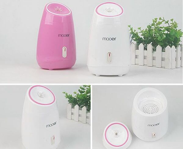 [Tặng kèm 3 viên nén mặt nạ]Máy xông hơi mặt Maoer màu hồng