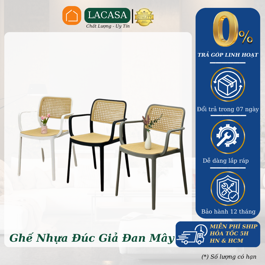 Ghế nhựa đan mây, ngồi cafe, ban công, đọc sách, sân vườn. nhập khẩu cao cấp.