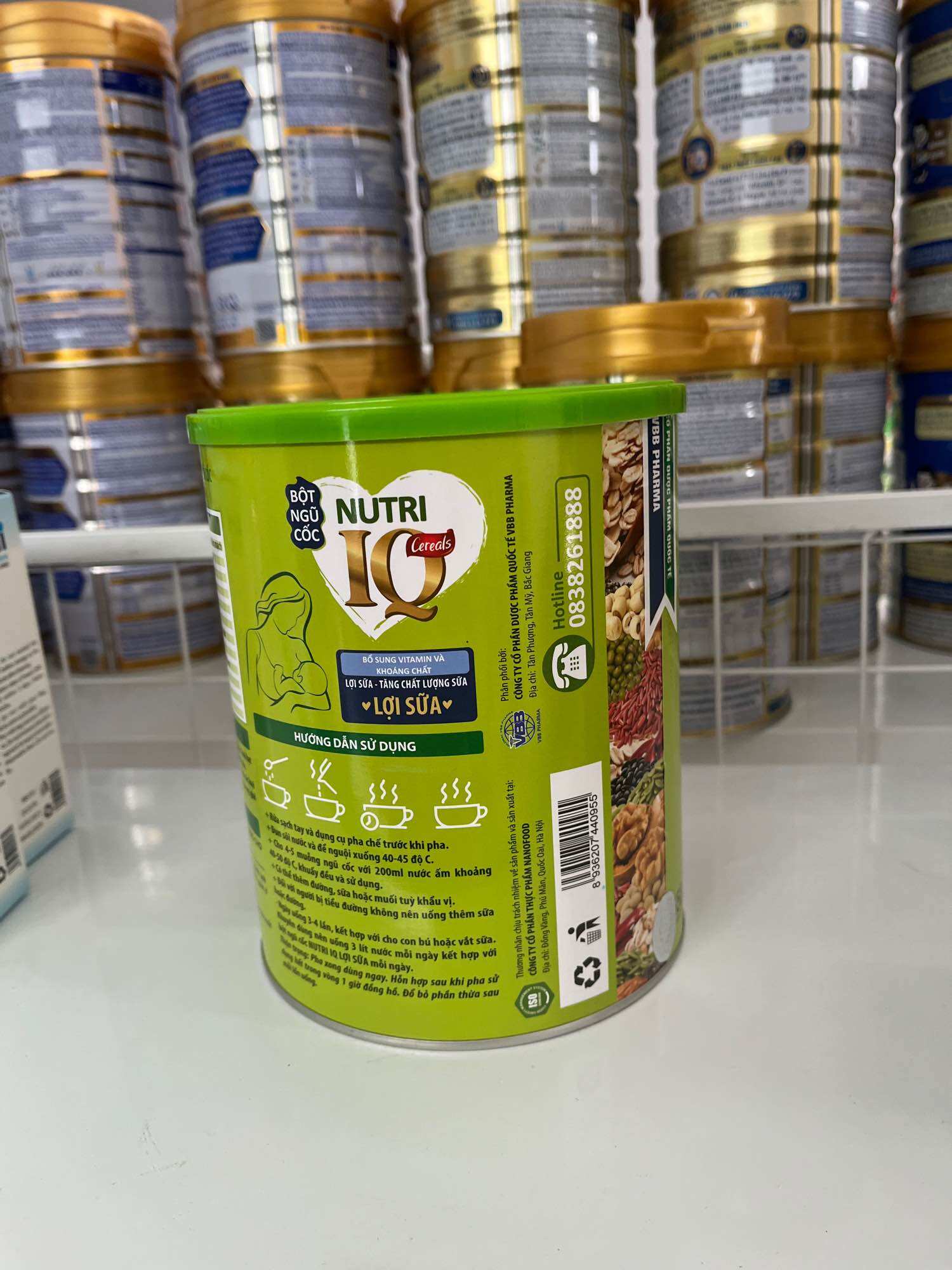 Bột ngủ cốc CEREALS NUTRI IQ - LỢI SỮA 650GR