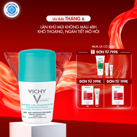 Lăn khử mùi khô thoáng, ngăn tiết mồ hôi vùng da dưới cánh tay lên đến 48H Vichy Traitement Anti - Perspirant 50ml