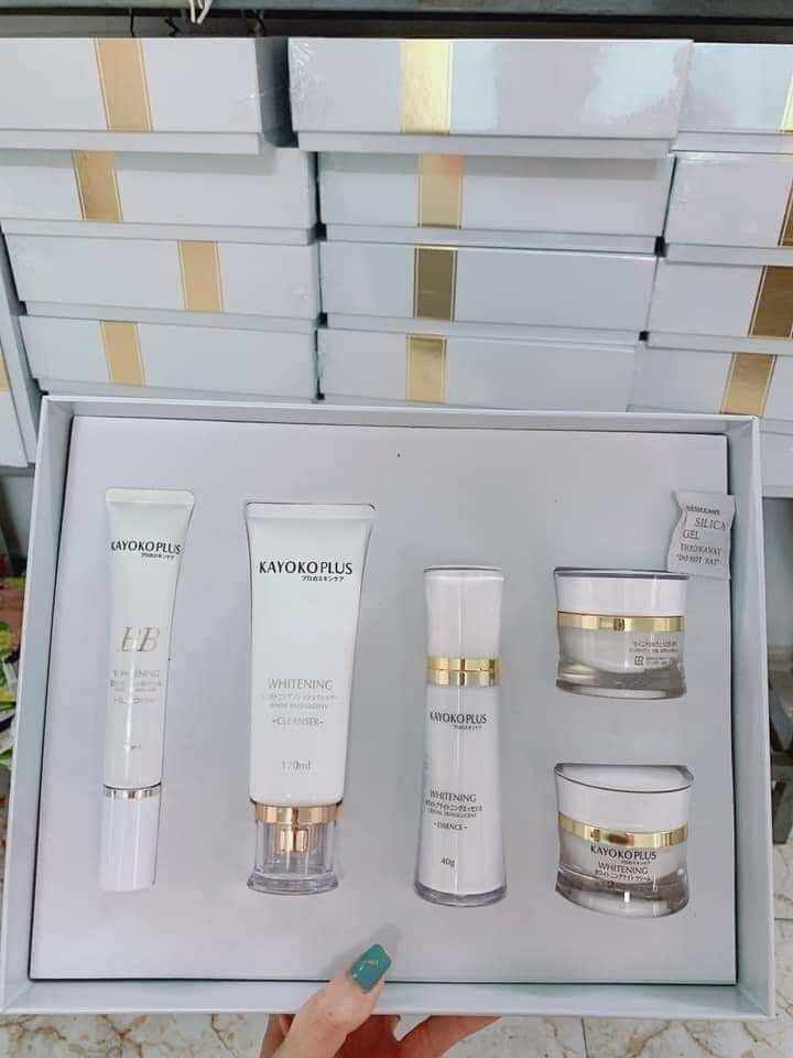 bộ mỹ phẩm kayoko plus trắng, dưỡng trắng, trẻ hóa làn da